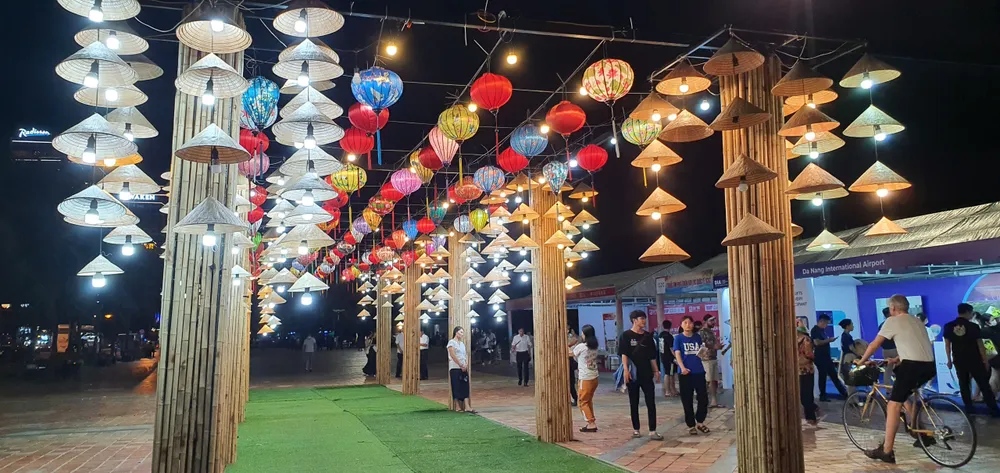 Khu vực check-in của lễ hội. Ảnh: XUÂN QUỲNH