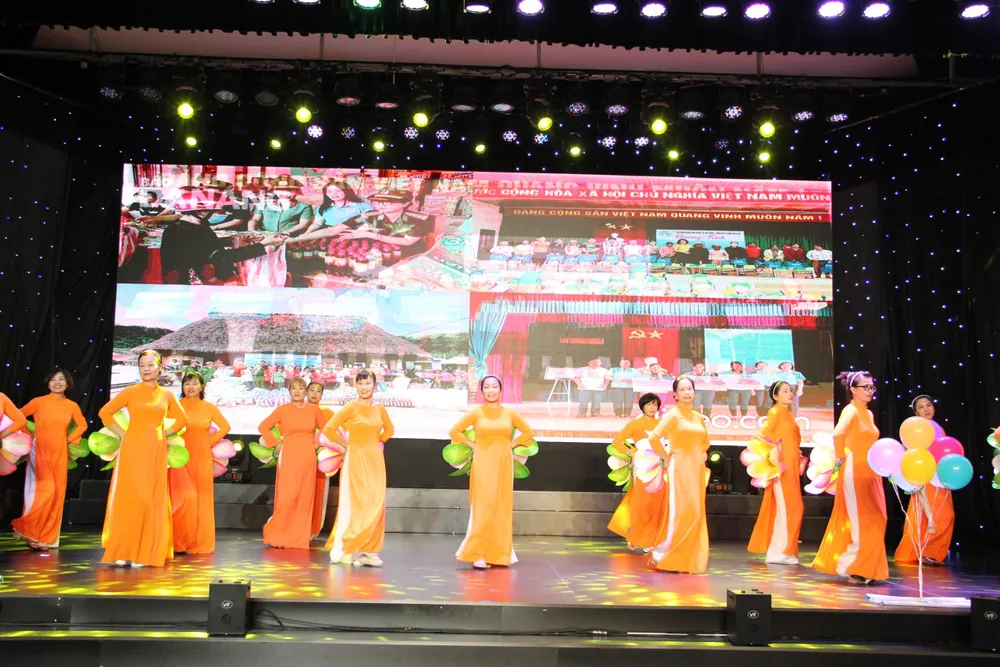 Một tiết mục trong hội thi. Ảnh: XUÂN QUỲNH