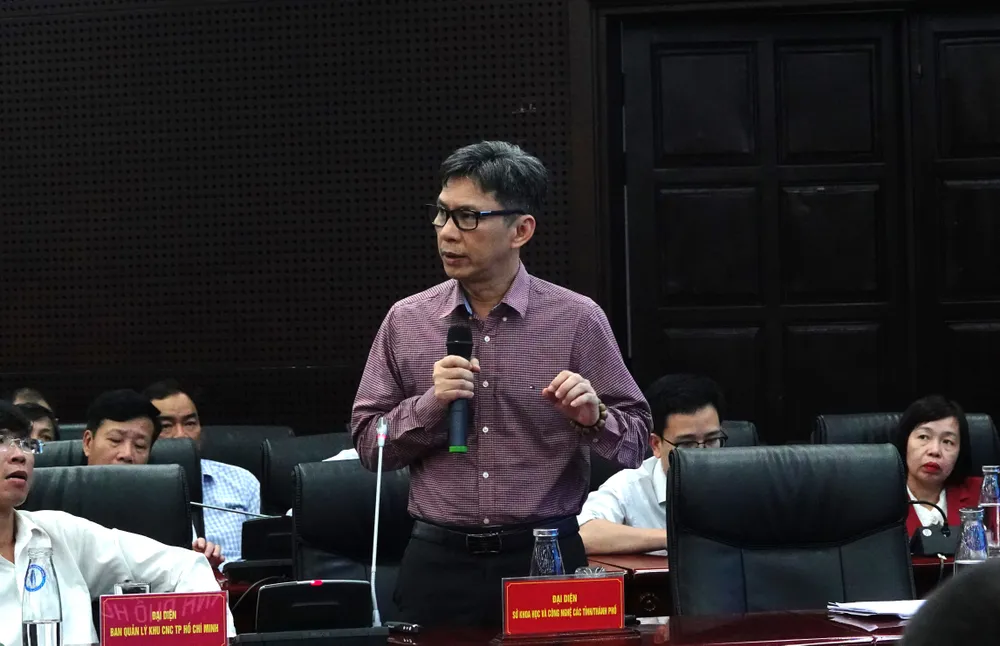 Ông Nguyễn Việt Dũng, Giám đốc Sở KH-CN TPHCM chia sẻ. Ảnh: XUÂN QUỲNH