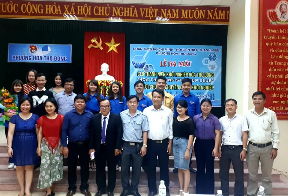 Lễ ra mắt Câu lạc bộ thanh niên khởi nghiệp của UBND phường Hòa Thọ Đông