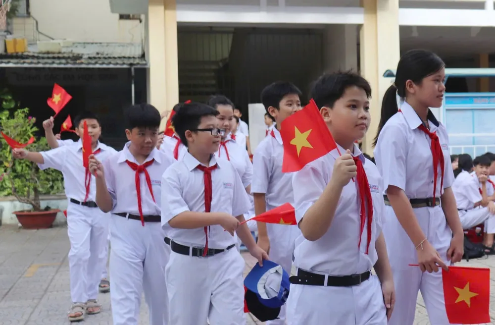 Trường THCS Hoàng Diệu (quận Thanh Khê, TP Đà Nẵng) chào đón học sinh lớp 6 năm học 2024-2025