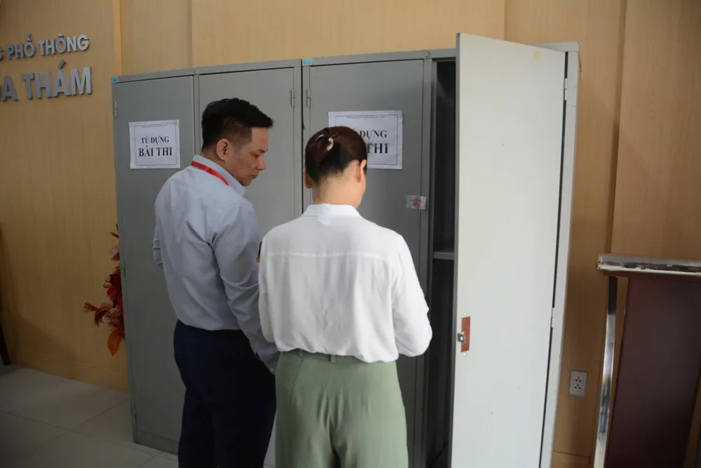 Điểm thi trường THPT Hoàng Hoa Thám (quận Sơn Trà). Ảnh: XUÂN QUỲNH