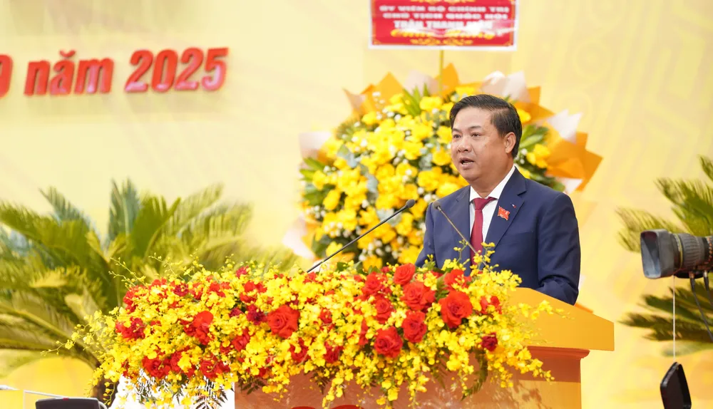 Ông Lương Nguyễn Minh Triết, Bí thư Thành ủy Đà Nẵng chia sẻ tại Đại hội đại biểu lần thứ I Đảng bộ TP Đà Nẵng, nhiệm kỳ 2025 – 2030