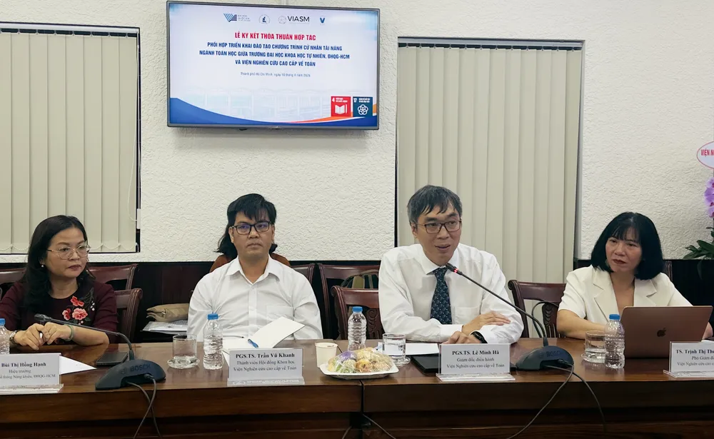 Hợp tác đào tạo nhân lực Toán học chất lượng cao