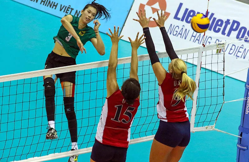 Thanh Thuý và các đồng đội đã tạo nên một trận bán kết giàu cảm xúc. Ảnh: DŨNG PHƯƠNG