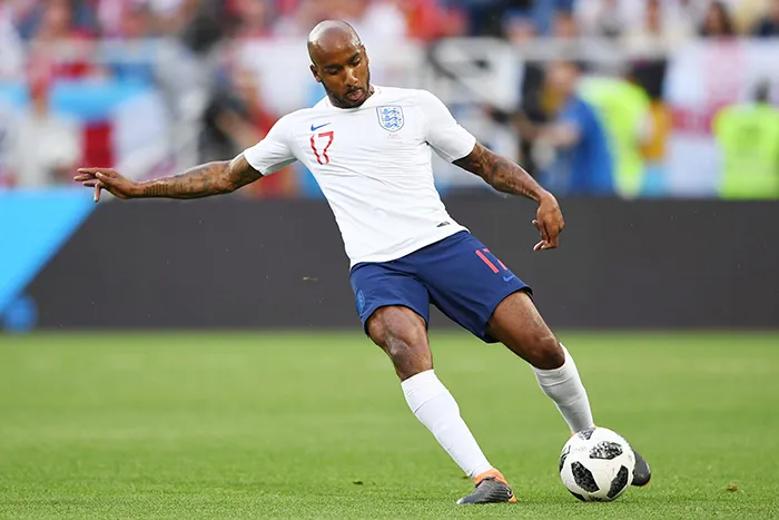 Vợ và con gái sẽ là động lực lớn cho Fabian Delph khi anh cùng đồng đội tiến vào tứ kết World Cup 2018. Ảnh: Yahoo Sports
