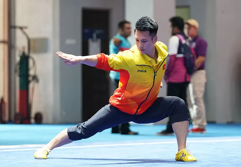 Asiad 2018: Võ sĩ wushu Trần Xuân Hiệp bỏ cuộc vì chấn thương ảnh 1