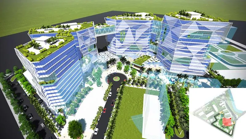 Phối cảnh Trung tâm Đào tạo Công nghệ cao đang xây dựng  tại Khu Công nghệ cao TPHCM