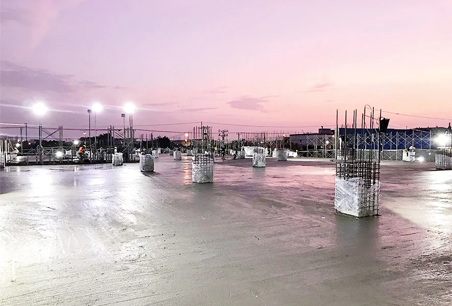 Công trình COBI CIF đổ thành công khối bê tông sàn 2.000m3 ảnh 2