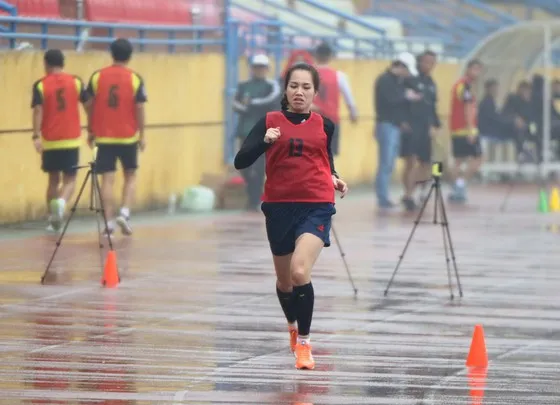 Nữ trọng tài Hà Thị Phượng. Ảnh: ĐOÀN NHẬT