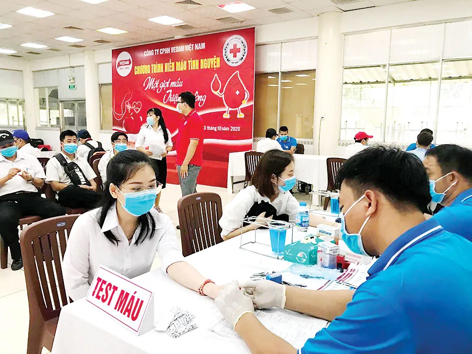 Vedan Việt Nam tổ chức chương trình hiến máu tình nguyện “Một giọt máu - triệu tấm lòng” ảnh 3