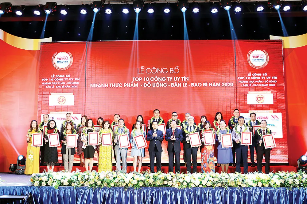 Vedan Việt Nam tiếp tục được vinh danh Tốp 10: Công ty uy tín ngành Thực phẩm - Đồ uống năm 2020 ảnh 1