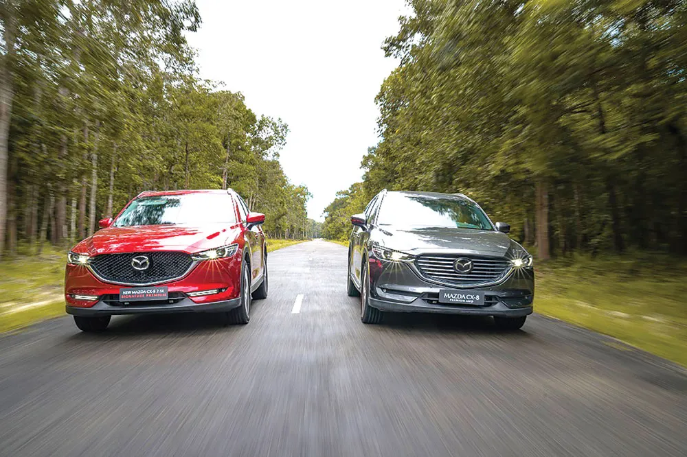 Bộ đôi SUV Mazda CX-5 và Mazda CX-8 về đích ấn tượng