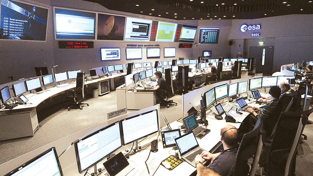 Trung tâm kiểm soát của ESA tại châu Âu