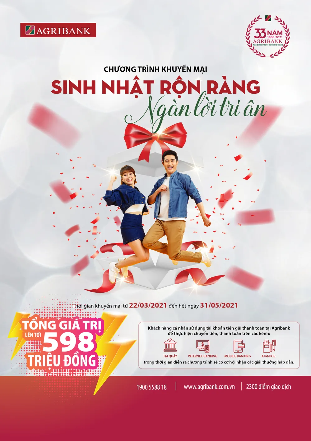 Cùng Agribank “Sinh nhật rộn ràng – Ngàn lời tri ân” ảnh 1