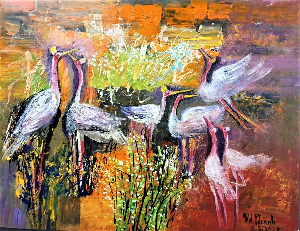 Triển lãm tranh “Memories of home land“- “Kỷ niệm hương quê” của họa sĩ Văn Dương Thành  ảnh 5