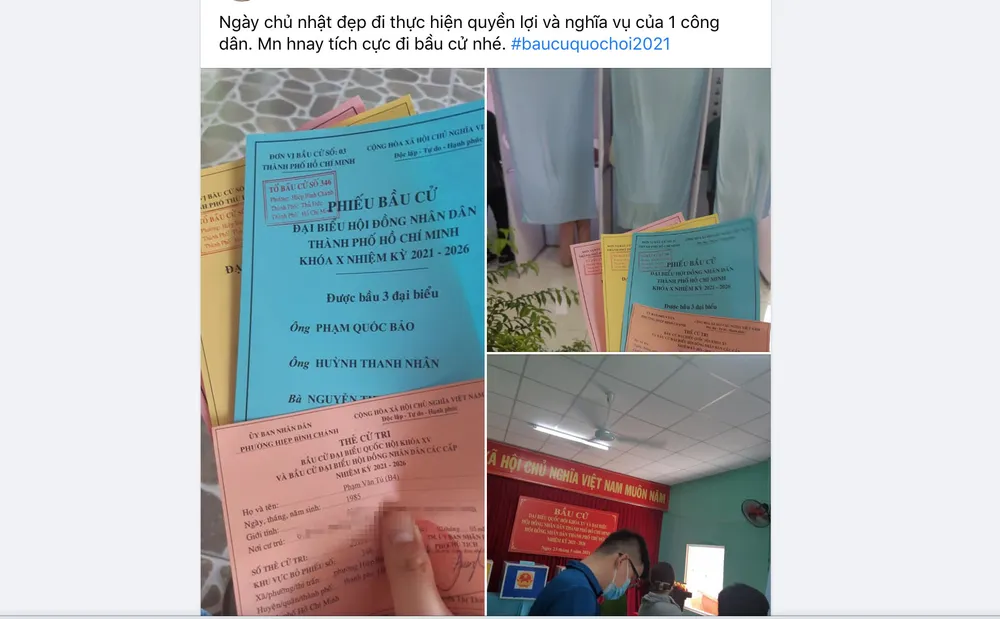 Cộng đồng mạng đua nhau “check-in” điểm bỏ phiếu ảnh 2