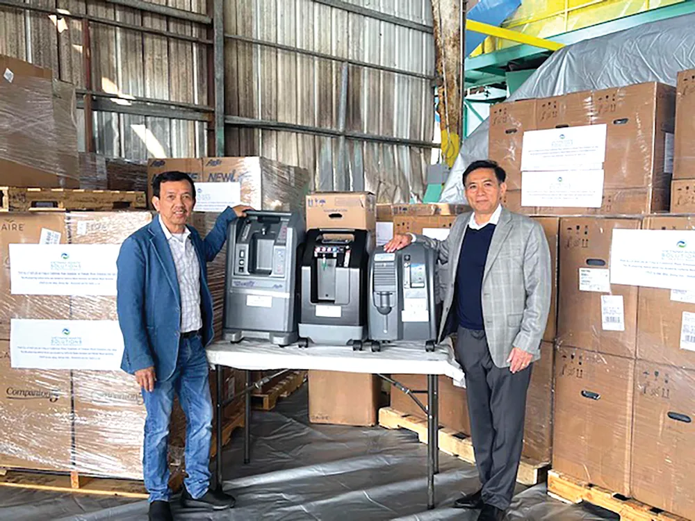 Ông David Dương tặng 250 máy trợ thở oxy cho TPHCM và các tỉnh ảnh 1