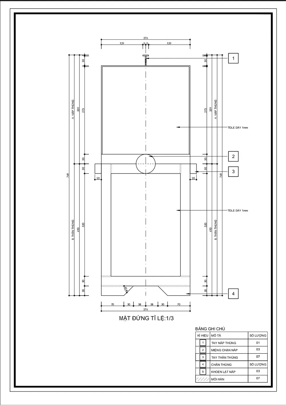 Thiết kế thùng rác thải phân loại tại nguồn ảnh 5