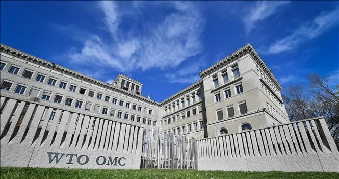 Trụ sở Tổ chức Thương mại Thế giới (WTO) tại Geneva, Thụy Sĩ. Ảnh: AFP/TTXVN