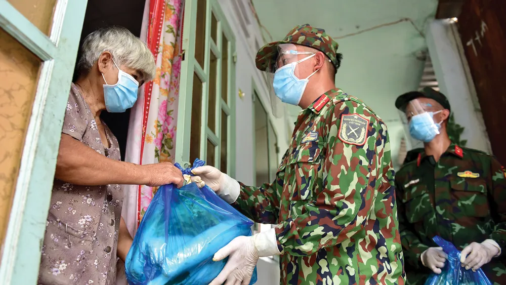 Đợt dịch vừa qua luôn xuất hiện hình ảnh xúc động tình dân - quân