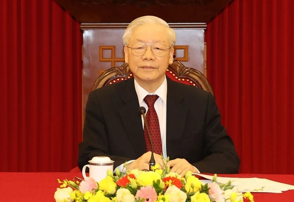 Tổng Bí thư Nguyễn Phú Trọng điện đàm cấp cao với Thủ tướng Đức Olaf Scholz