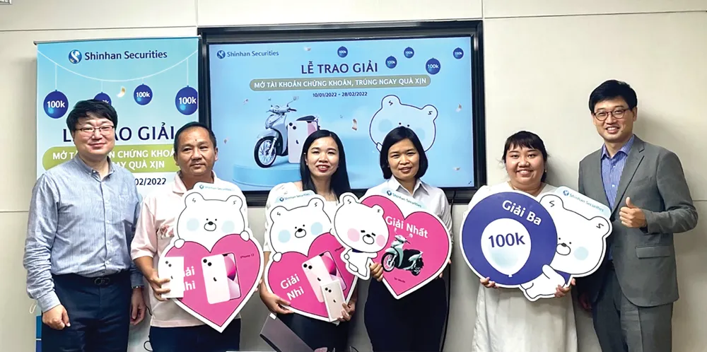 Chứng khoán Shinhan Việt Nam đạt gần 21.000 tài khoản mới trong quý 1