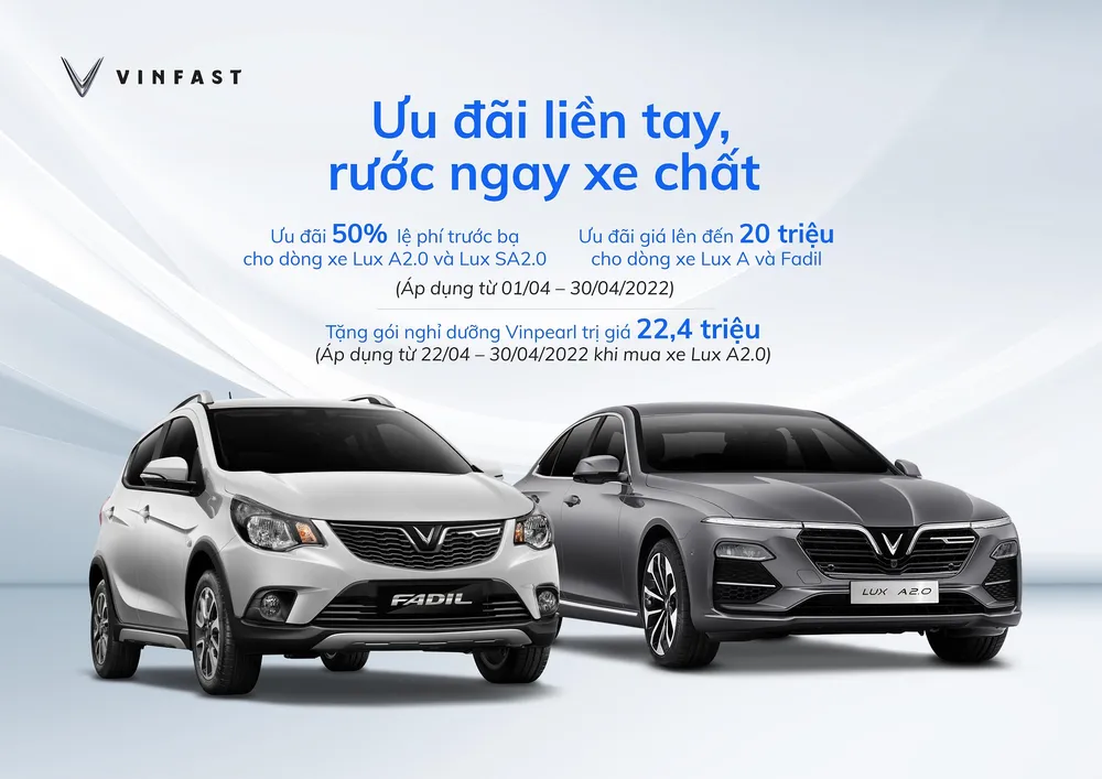 Chào Hè 2022, VinFast tung ưu đãi khủng chỉ áp dụng tới cuối tháng 4 ảnh 1