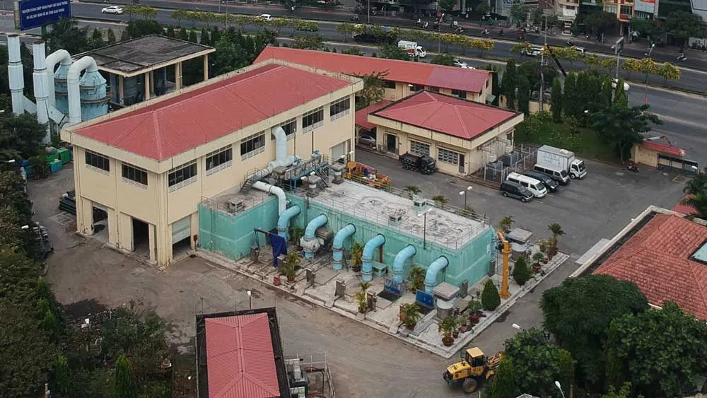 Nhà máy xử lý nước thải Nhiêu Lộc - Thị Nghè, quận Bình Thạnh, TPHCM