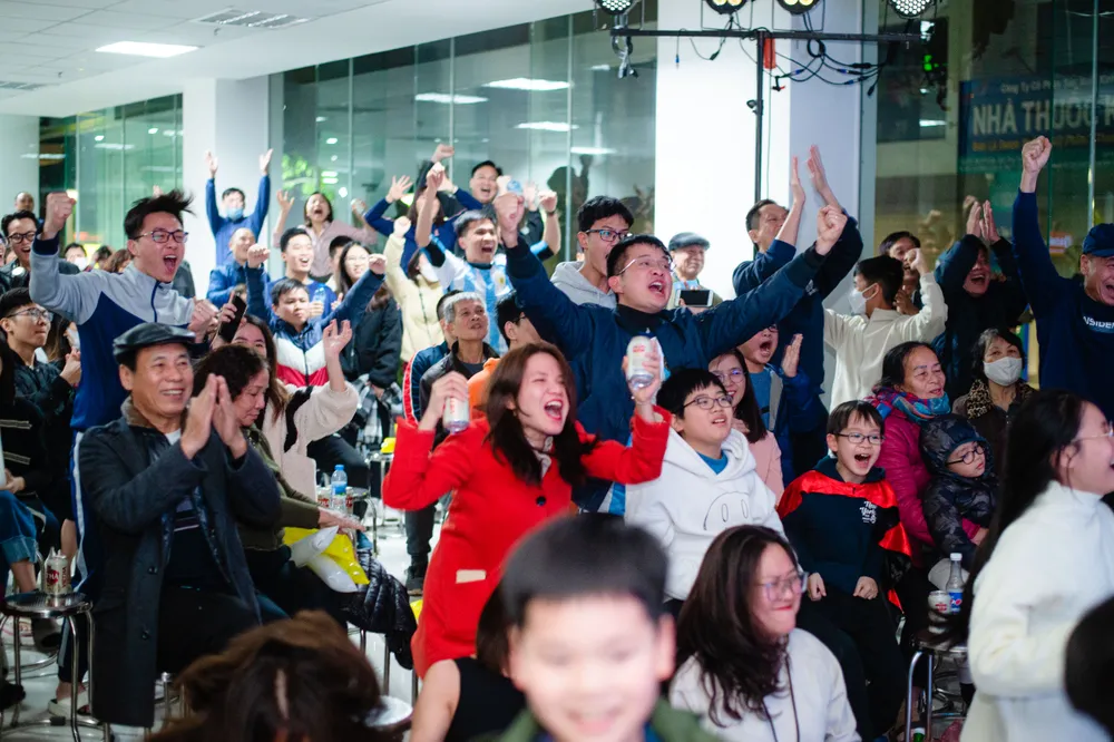 Cư dân tại các dự án của T&amp;T Homes hào hứng đón xem trận chung kết World Cup 2022. Ảnh: T&amp;T Homes