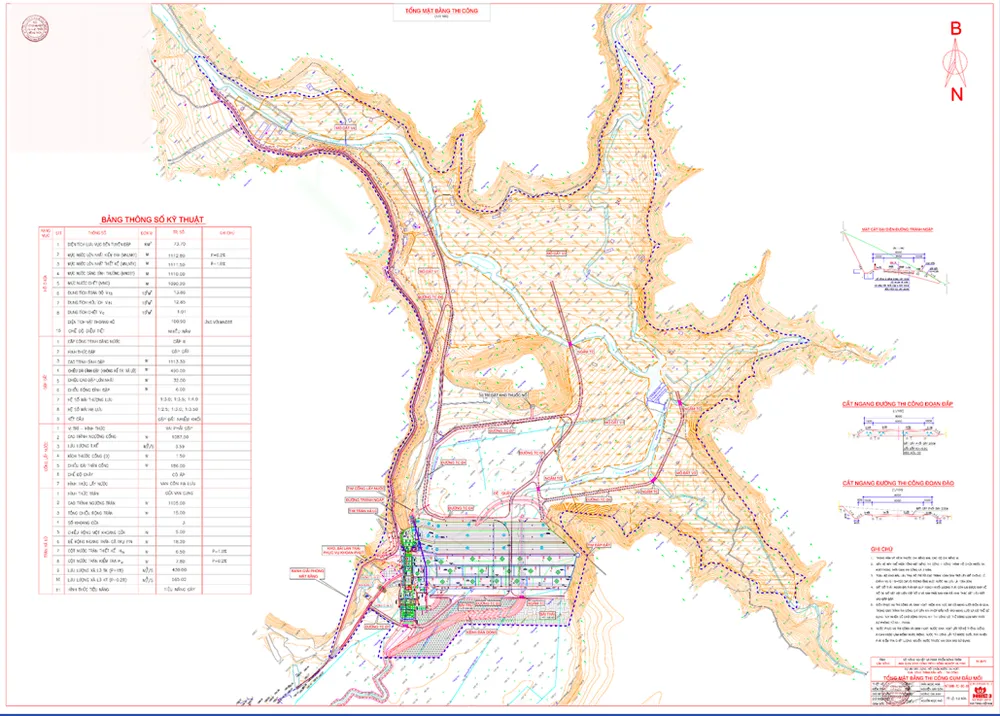 Họa đồ dự án hồ Ta Hoét
