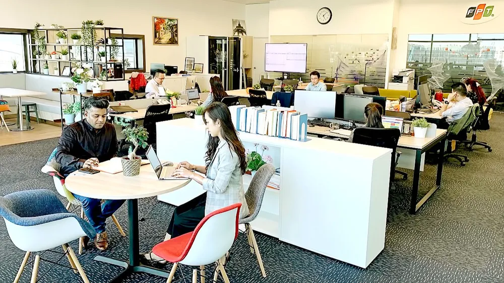 Một góc văn phòng của Tập đoàn FPT tại Singapore