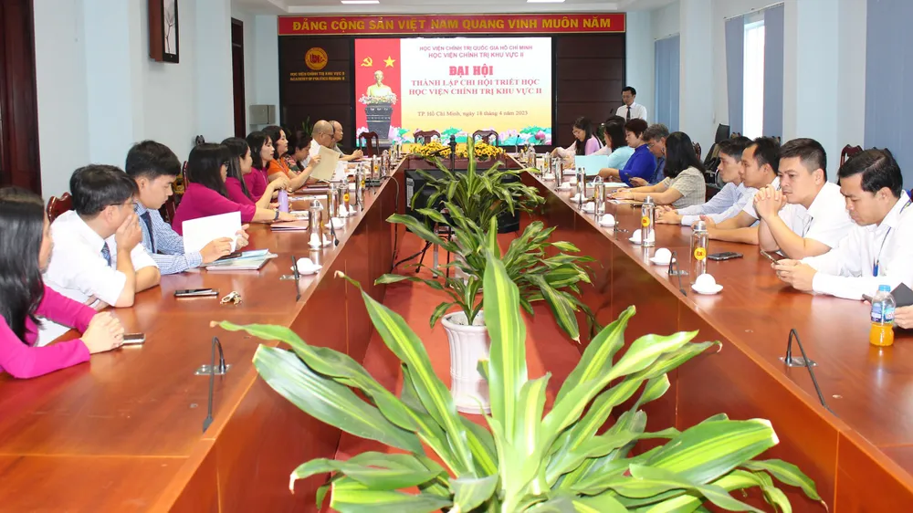 Đại hội thành lập Chi hội Triết học của Học viện Chính trị khu vực II sáng 18-4 Đại hội thành lập Chi hội Triết học của Học viện Chính trị khu vực II sáng 18-4