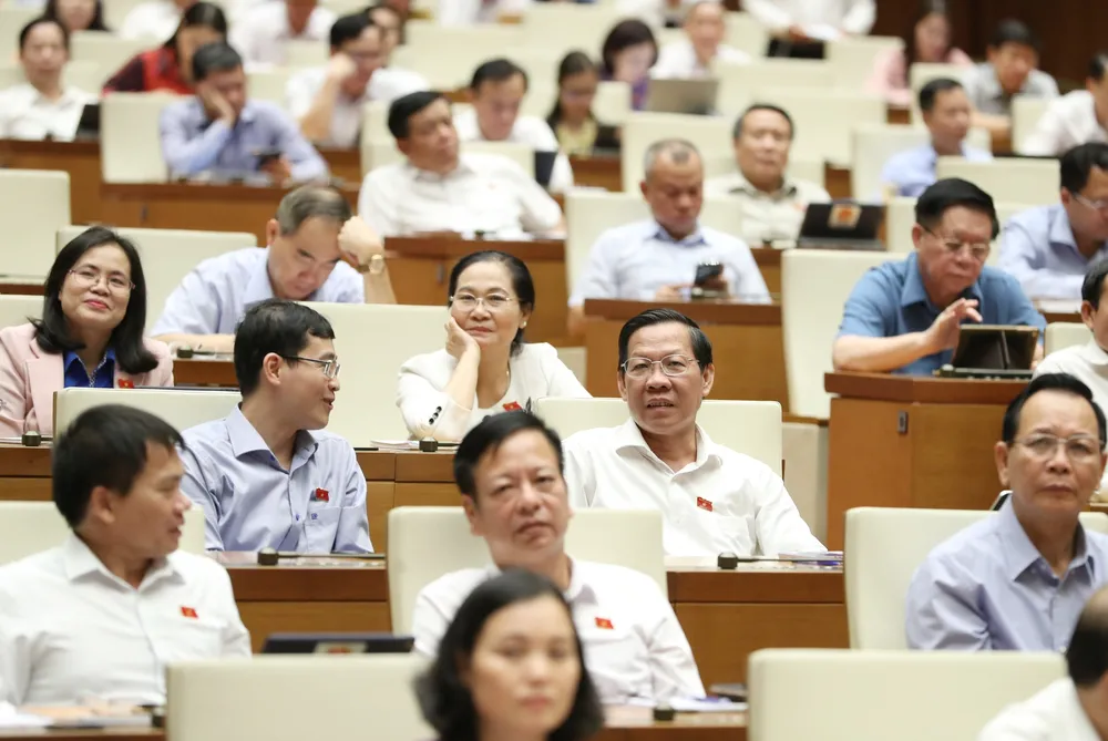 Các đại biểu Quốc hội dự phiên chất vấn chiều 7-6. Ảnh: QUANG PHÚC