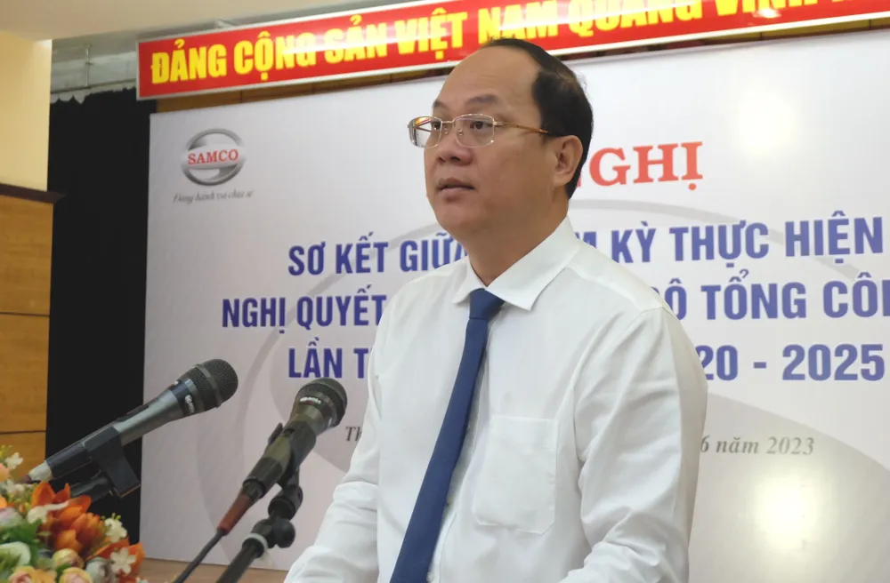 Phó Bí thư Thành ủy TPHCM Nguyễn Hồ Hải phát biểu chỉ đạo tại hội nghị