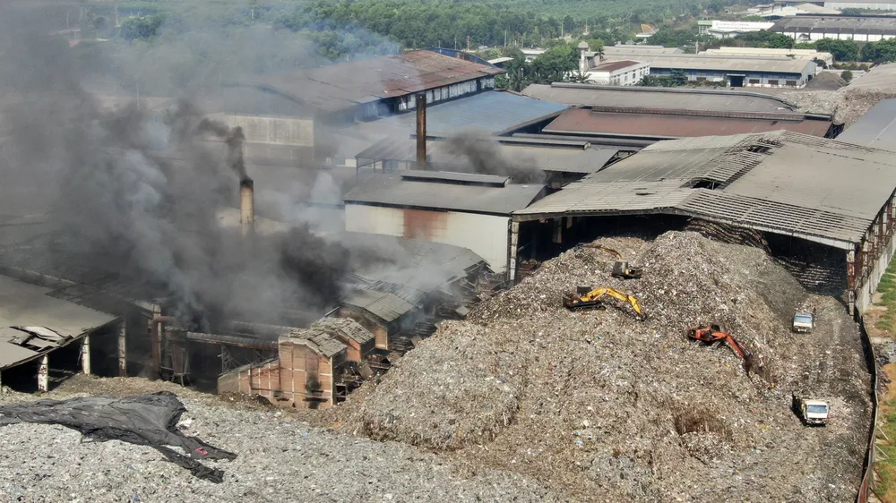 Nhà máy xử lý chất thải Tâm Sinh Nghĩa - Tây Bắc tại xã Thái Mỹ, huyện Củ Chi. Ảnh: HOÀNG HÙNG