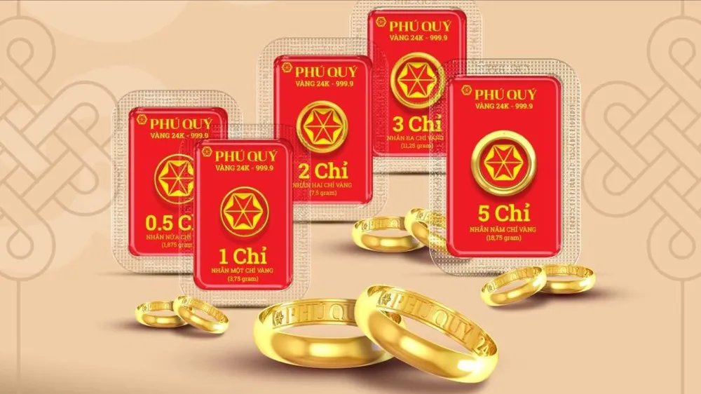 Giá vàng nhẫn 9999 tăng nhẹ dù giá vàng thế giới vẫn giảm