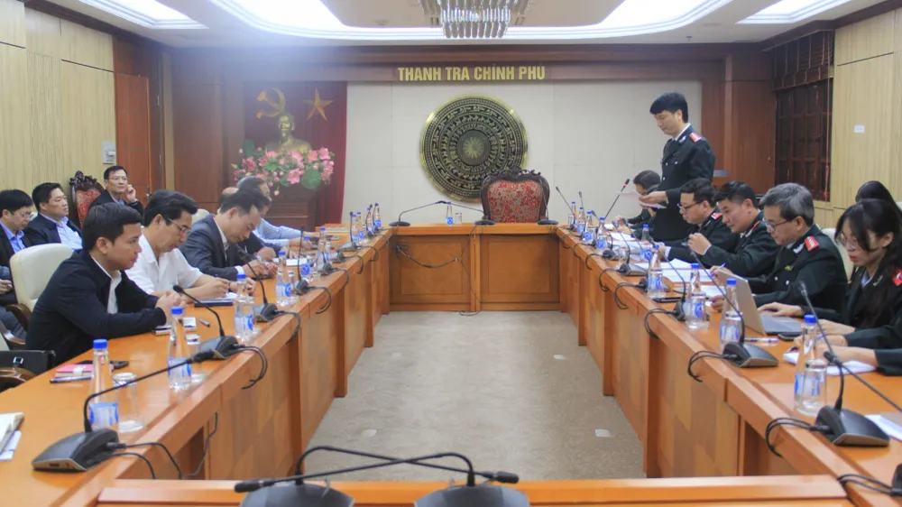 Thanh tra Chính phủ công bố kết luận thanh tra. Ảnh: TTCP