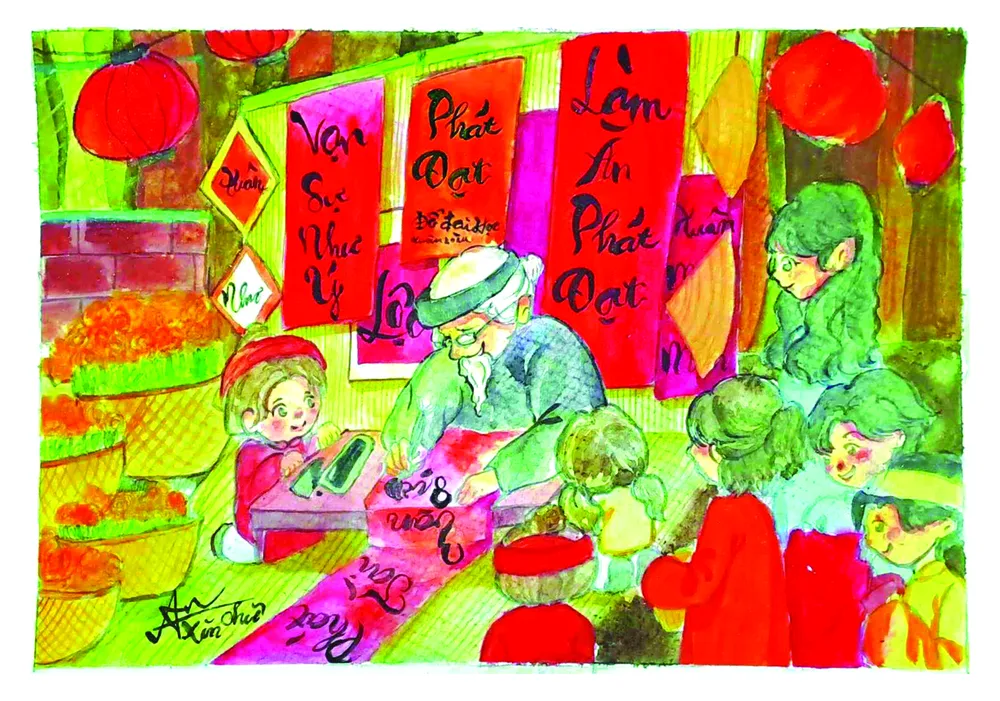 Tranh: ĐỖ LÊ ANH THƯ