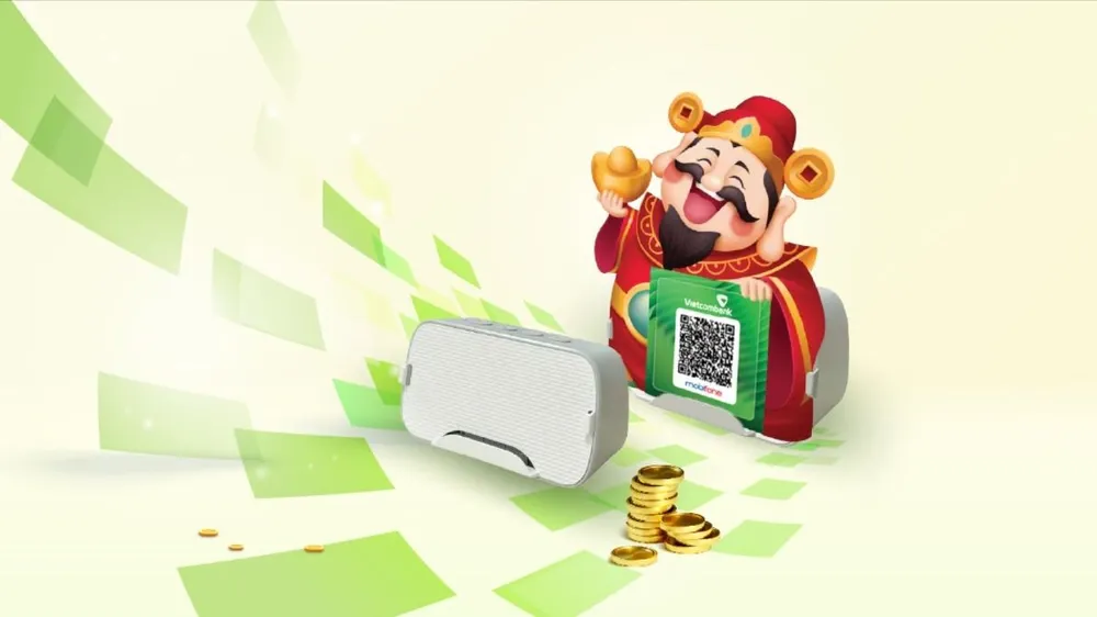Vietcombank và MobiFone ra mắt 'Loa thần tài'