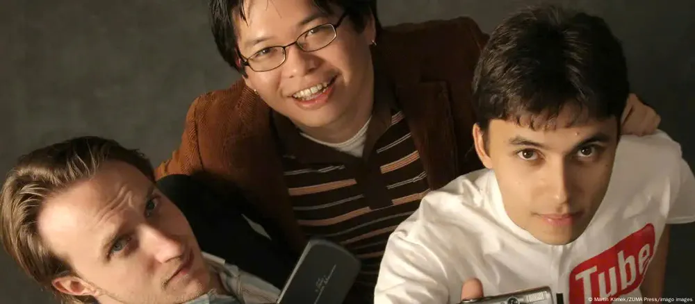 Bộ ba nhà sáng lập YouTube: Jawed Karim, Chad Hurley và Steve Chen. Ảnh: ZUMA