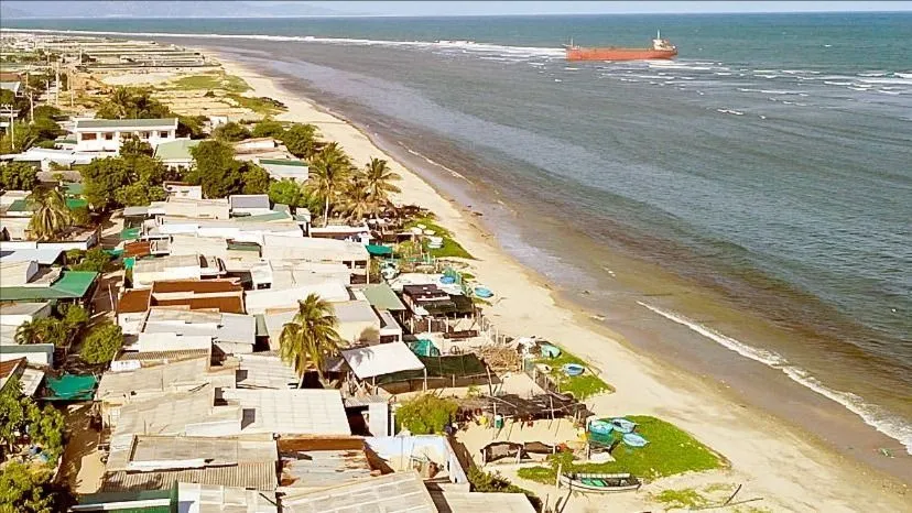 Thôn Vĩnh Trường, xã Phước Dinh, huyện Thuận Nam - nơi từng được quy hoạch dự án Nhà máy điện hạt nhân Ninh Thuận 1. Ảnh: NGUYỄN TIẾN