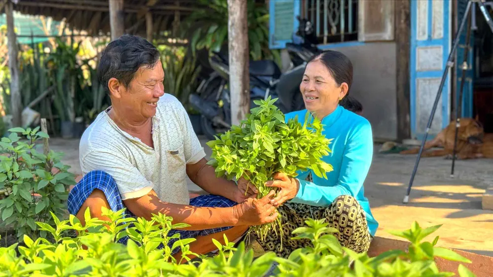 Niềm hạnh phúc giản đơn. Ảnh: ĐỖ TÌNH