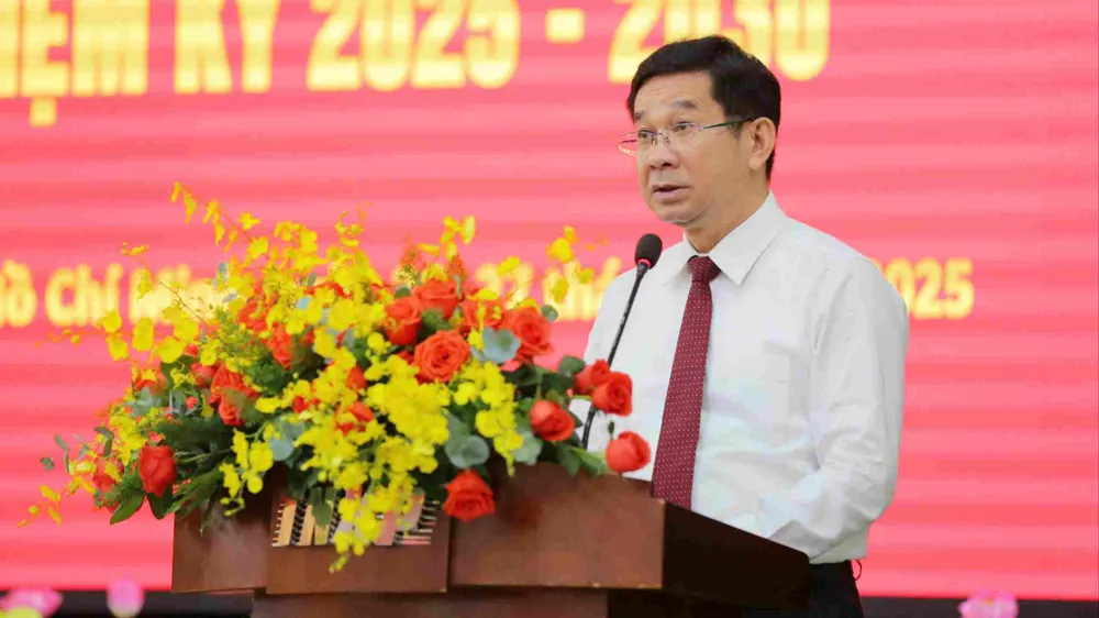 Đồng chí Dương Ngọc Hải phát biểu chỉ đạo tại đại hội