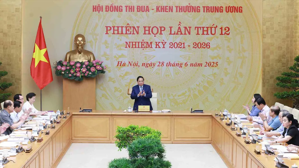 Thủ tướng Phạm Minh Chính đã chủ trì phiên họp thứ 12 của Hội đồng Thi đua - Khen thưởng Trung ương
