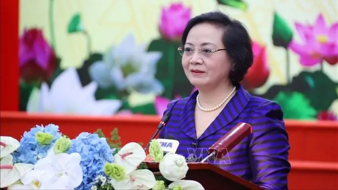 Bộ trưởng Bộ Nội vụ Phạm Thị Thanh Trà. Ảnh: TTXVN