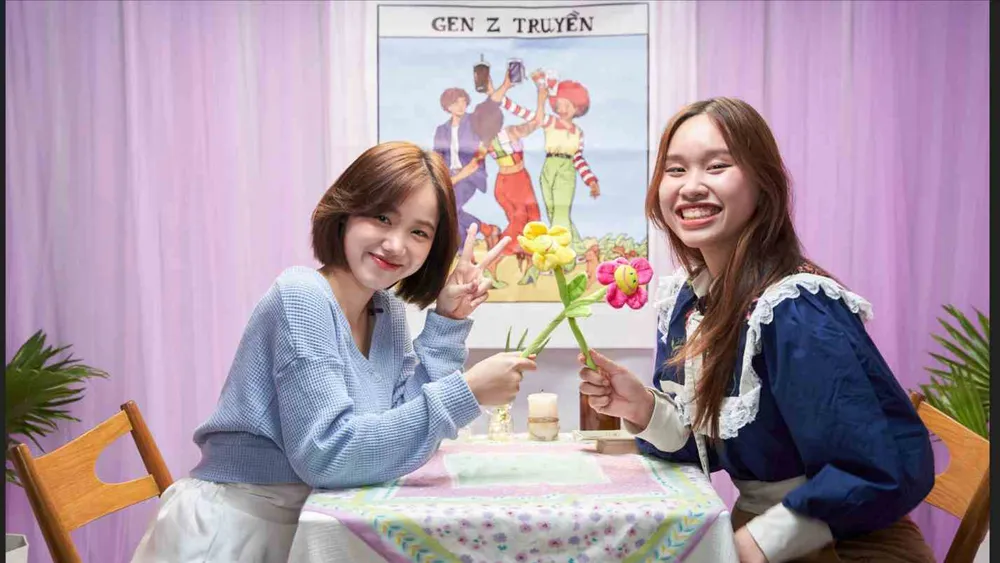 Meichan (trái) và Vừng (phải) thành công trong lĩnh vực sáng tạo nội dung nhờ vào những câu chuyện thú vị về cuộc sống và quá trình học tập