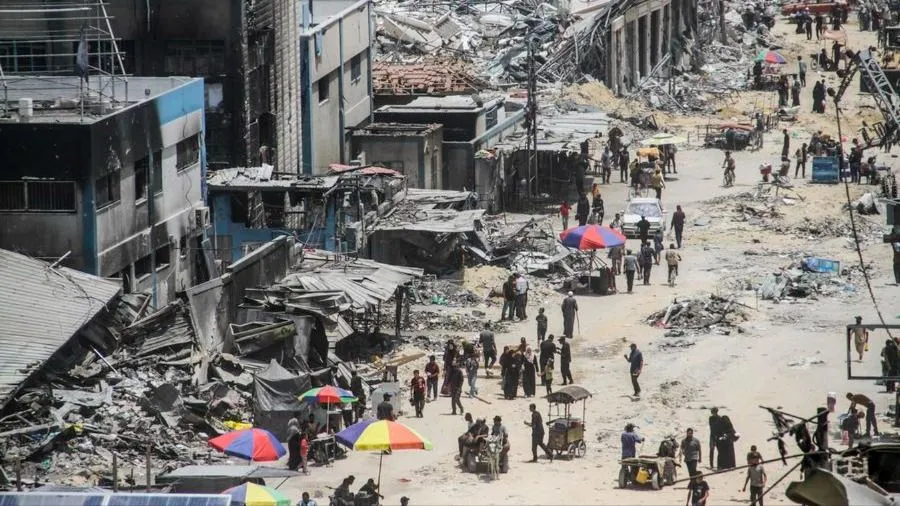 Thành phố Gaza. Ảnh: XINHUA 