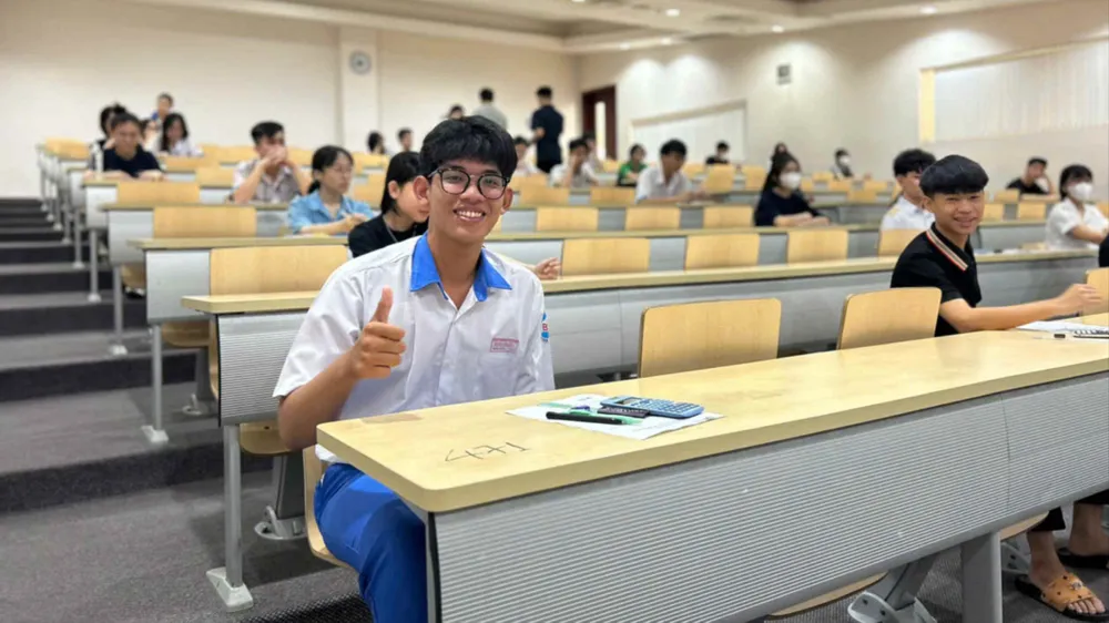 Thí sinh tham gia kỳ thi đánh giá năng lực đợt 1 năm 2025 do ĐHQG TPHCM tổ chức ngày 30-3