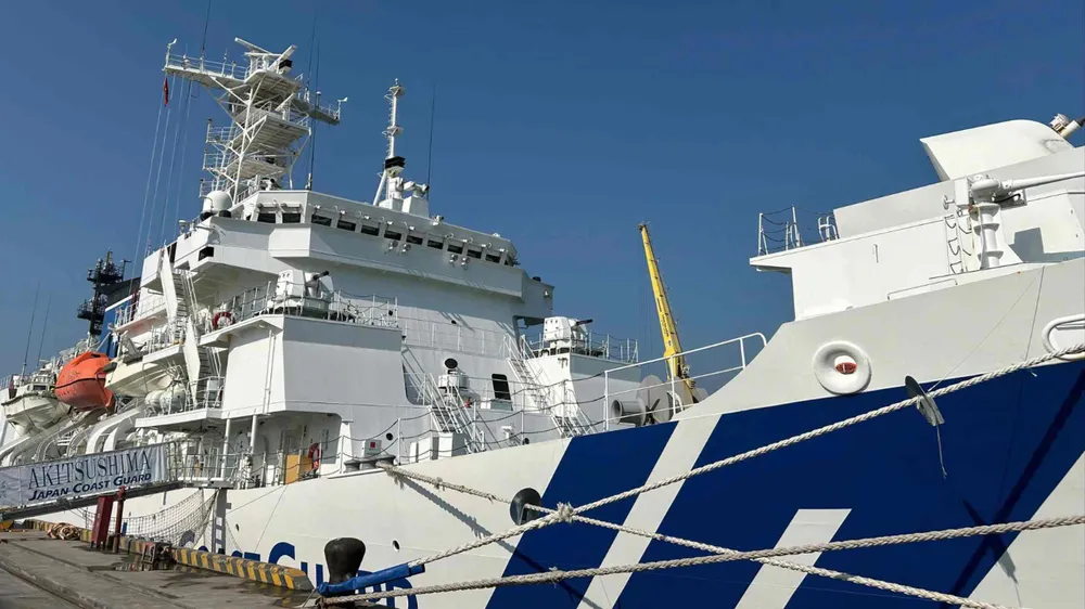 Tàu tuần tra Akitsushima cập cảng Tiên Sa (TP Đà Nẵng) ngày 19-1